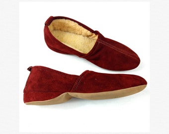 Vintage Eddie Bauer Down Booties Slippers Made in USA Brown Unisex XS Style 304 Eddie Bauer Bootie Slippers for Men for sale | eBay main image 4