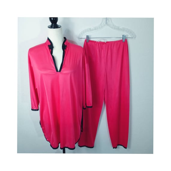 Vintage Vassarette PJ Lounge Set "Satinessences" M