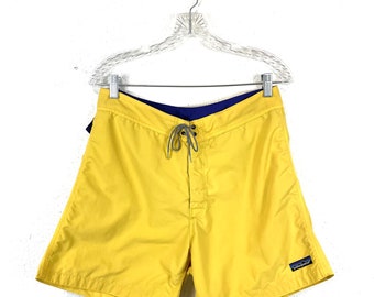 Vintage Patagonia Bright Yellow Classic Board-shorts Size 33