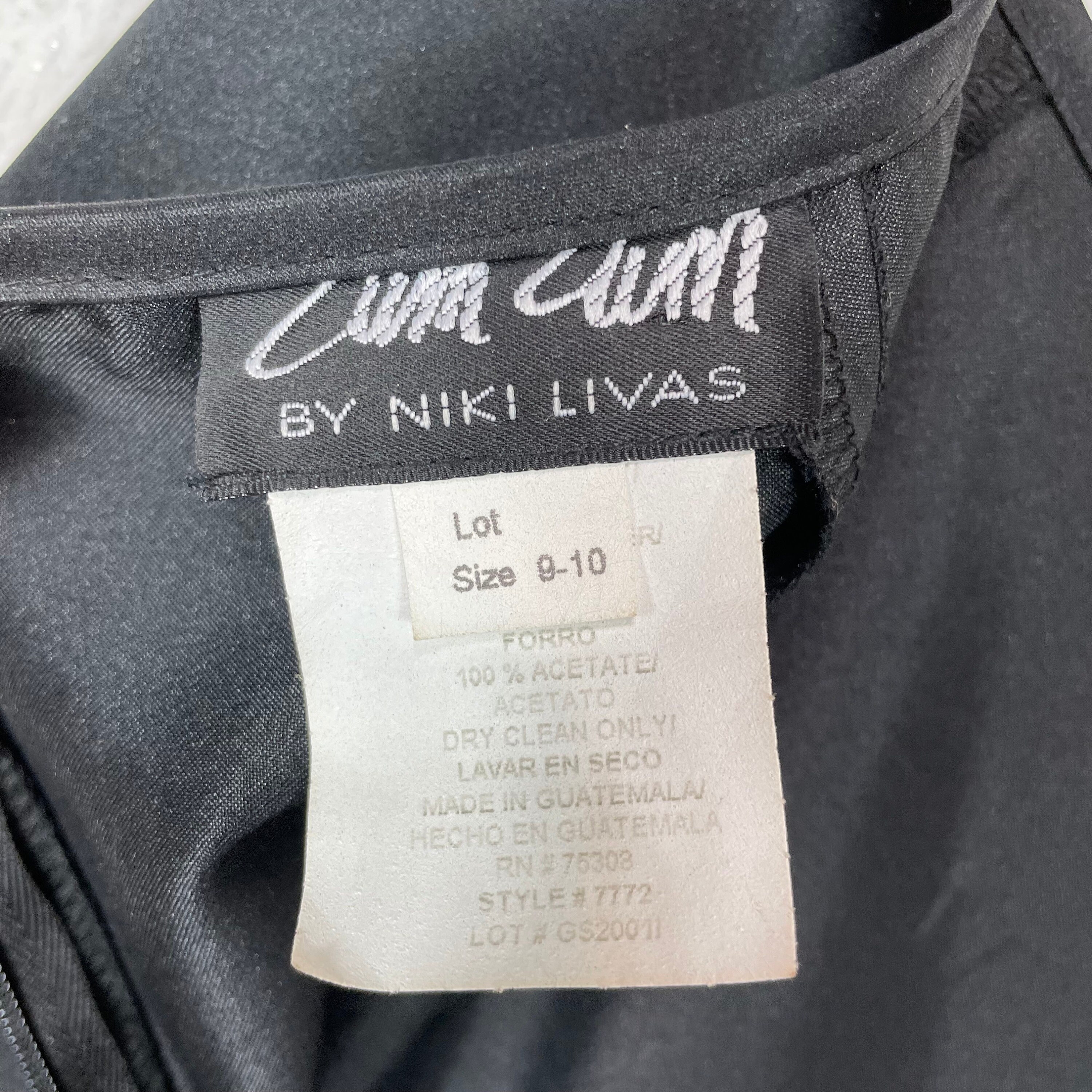 Jupe Longue Noire Niki Livas En Velours Stretch Avec Inserts Transparents - Taille S - Occasion Très Bon état