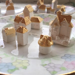 The cutest ever - Mini Concrete Village ornaments