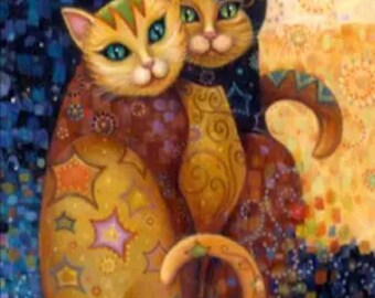 FLOWER PUSS SCROLL Diamond Dotz 5D Embroidery Facet Art Kit