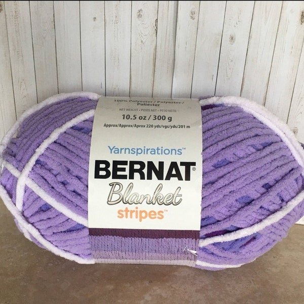 Bernat Blanket Yarn - 220 yards, Grape Soda