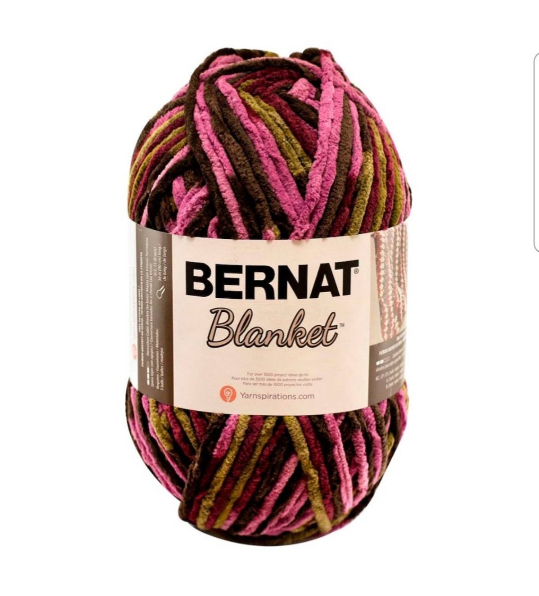 220 Yards Bernat Blanket Yarn Plum Chutney Etsy