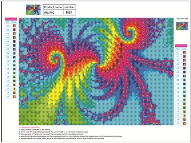 US SELLER 40cm X 30cm 5D DIY Diamond Painting Kit Full Round Drill The Dazzling E633 Cross Stitch Rhinestone Diamond Embroidery