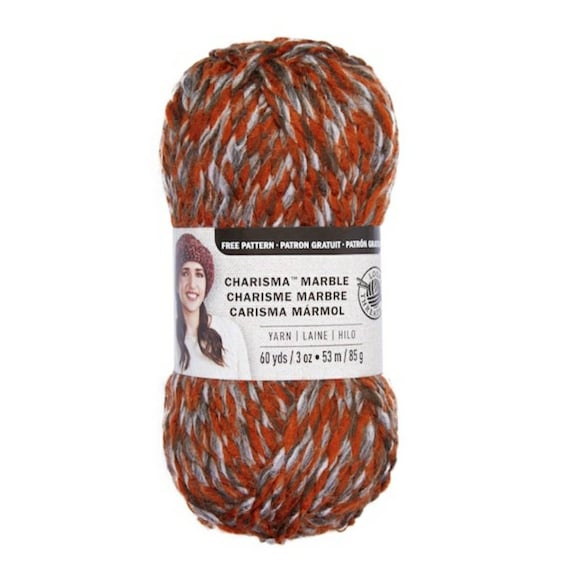 Loops /& Threads Charisma Marble yarn brown sugar 3oz skein knitting crochet
