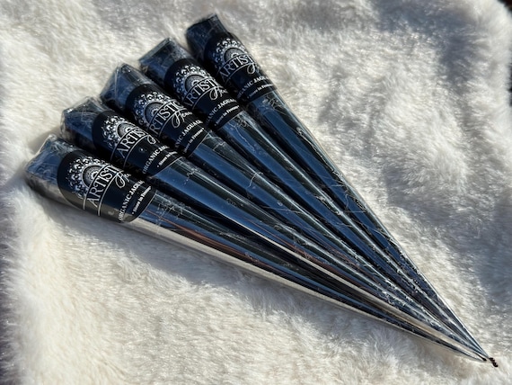 Organic Jagua Gel Cones Rich Dark Stain, Ready to Use, Natural Temporary Tattoo Ink, Jagua Ink, Temporary Jagua Tattoo, 20g Jagua Cones