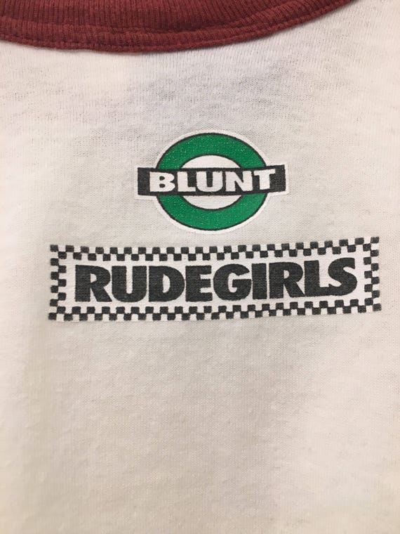 Authentic 90s Blunt/Rudegirls Ringer T-shirt - image 4