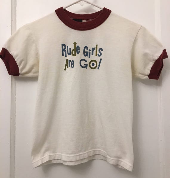 Authentic 90s Blunt/Rudegirls Ringer T-shirt - image 1