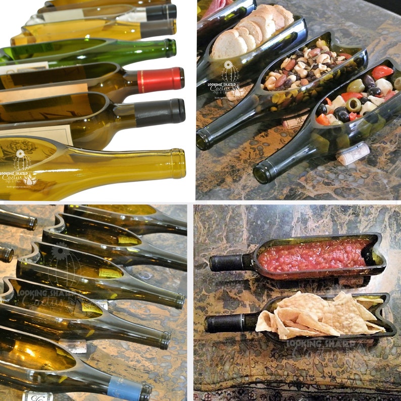 1 Wine Bottle Serving Tray / Unique Wine Gifts / Holiday Party Etsy