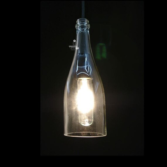 Wine Bottle Pendant Light Shade Glass Cover Industrial Lighting Gift