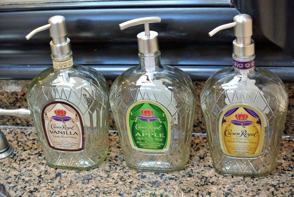 Crown Royal Soap Dispenser / Liquor Bottle Soap Dispenser / Etsy