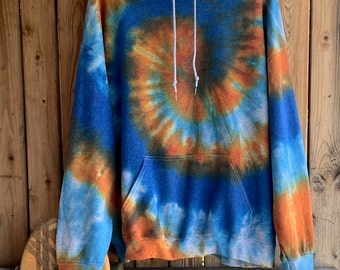 Hand dyed hoodie. Pullover. Unisex.