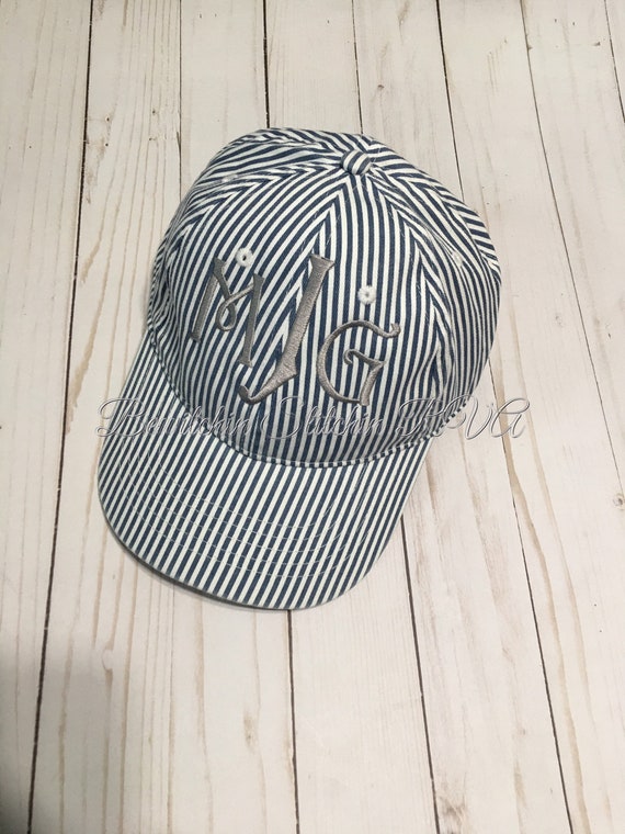 Monogrammed Ladies Baseball Hats, Low Profile, Adjustable Back Strap, 100% Cotton, Mint, Lavender, Navy, Stripe, Flamingos, Pineapples