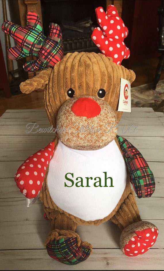 Personalized Cubbies Reindeer, Multi-Color, Harlequin