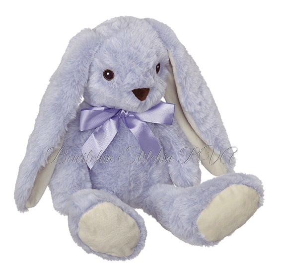 Personalized Plush Bunny, Embroidery Buddy Bunny,  Floppy Ear Bunny, Monogrammed Bunny, CPSIA Safety Rated