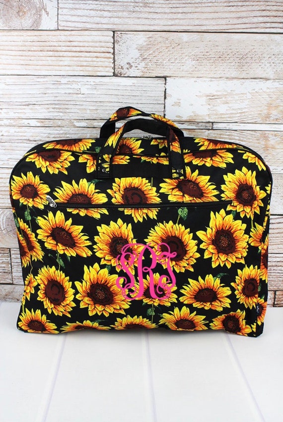 Personalized Sunflower Garment Bag, Weekend Garment Bag, Costume Bag, Travel Garment Bag, Farm Trucks, Sunflowers, Llamas