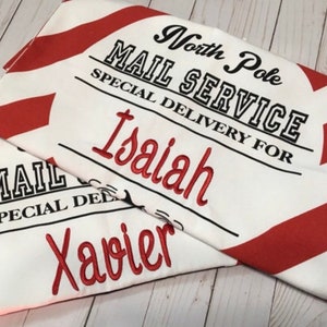 Personalized Santa Bag, Santa Present Bag, Santa Bag, Santa Delivery Bag, Christmas Gift, Christmas Sacks, Santa Claus, EMBROIDERED