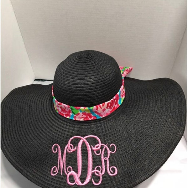 Monogram Floppy Hat - Etsy