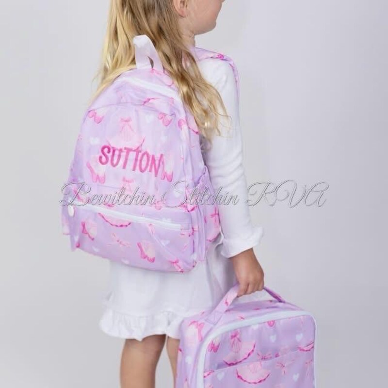 Ballerina Initial Backpack (Mint brand)