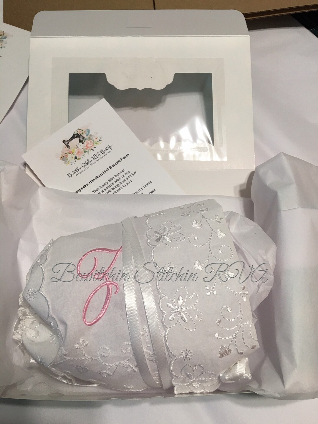 Monogrammed Handkerchief Baby With Poem, Magic Baby