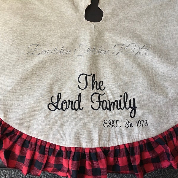 Burlap Tree Skirt Etsy