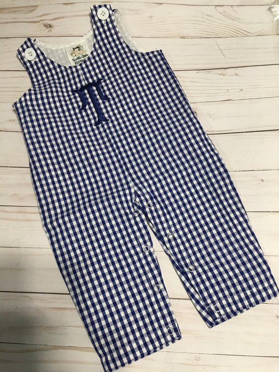 Personalized Navy Gingham Longall, Green Gingham Longall, Red Gingham Longall, Navy Gingham Longall, Black Gingham