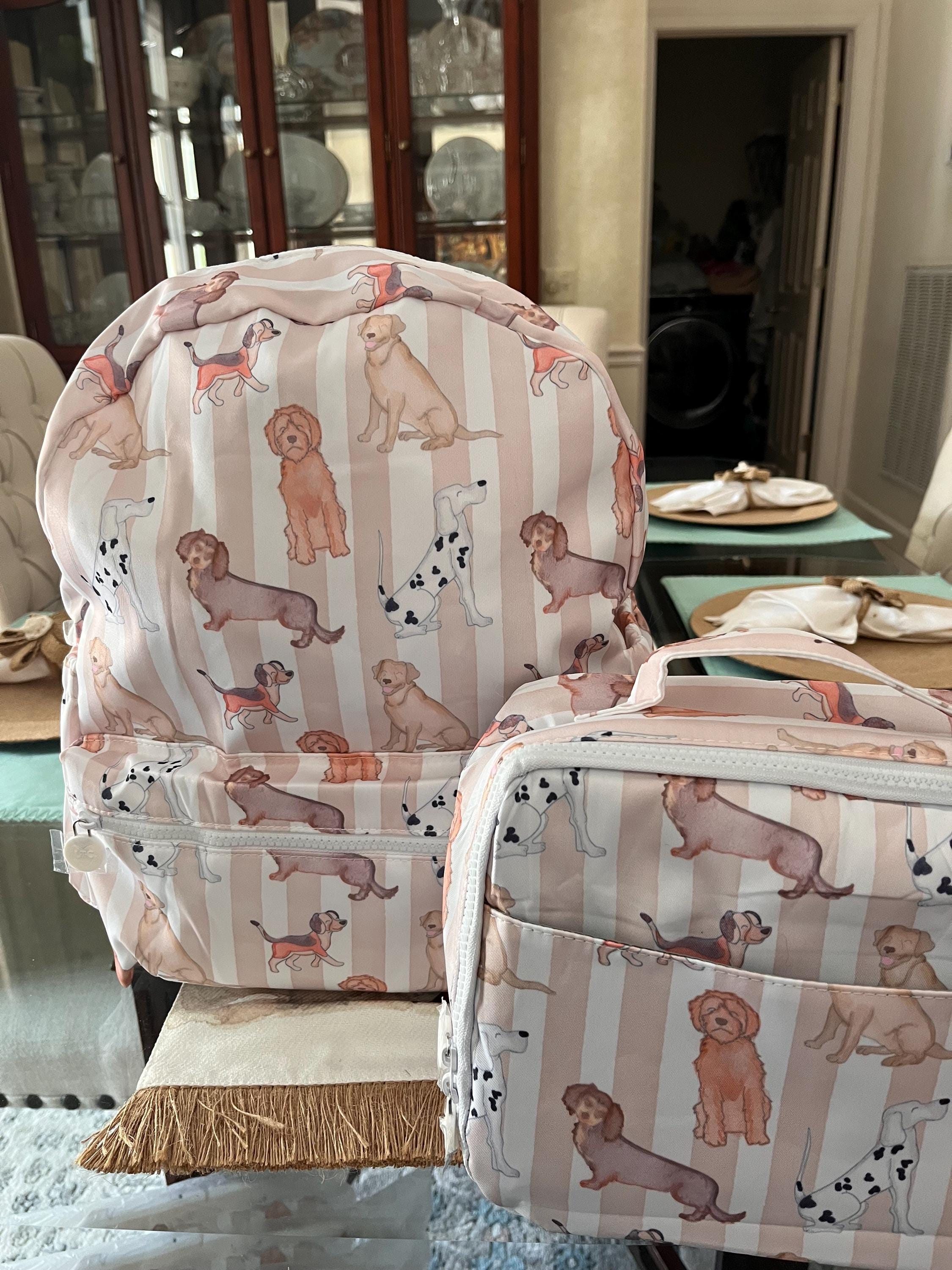 Personalized Nylon Sweet Puppies Backpack , Full Size Personalized Sweet Puppies Backpack Set, Child’s Full Size Backpack, School Backpack