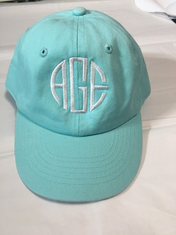 Monogrammed Ladies Baseball Hats, Low Profile, Adjustable Back Strap, 100% Cotton, Mint, Lavender, Navy, Stripe, Flamingos, Pineapples