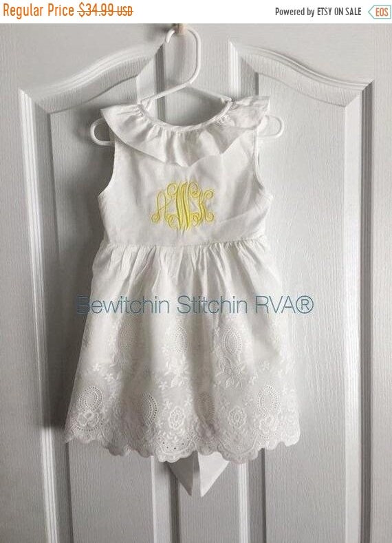 monogrammed dresses for toddlers