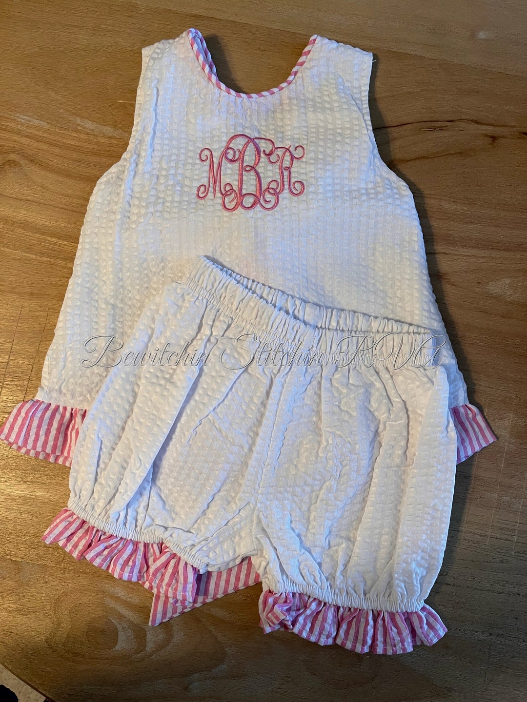Pink Gingham Bloomer Set – the blue béret