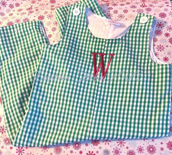 Personalized Gingham Longall, Gingham Longall, Red Gingham Longall, Navy Gingham Longall, Green Gingham Longall, Black Gingham