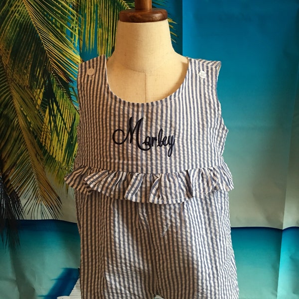 Ruffle Sleeve Sun Suit