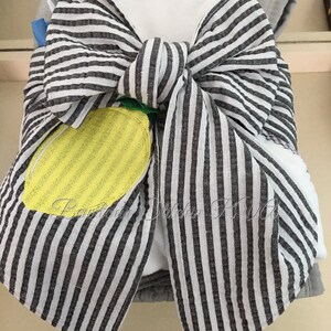 Personalized Bridal Gray Seersucker Baby Swaddle Sash, Maternity Sash, Bridal Sash, Pink, Blue, Gray Yellow, Lavender, White, Green
