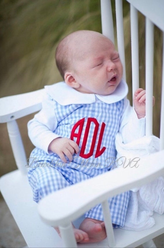 Personalized Light Blue Gingham Longall, Green Gingham Longall, Red Gingham Longall, Navy Gingham Longall, Black Gingham