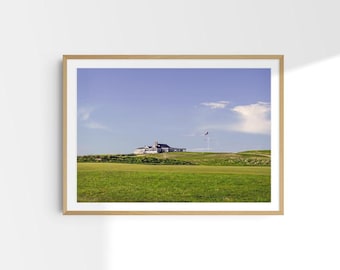 Küsten Golf Wand Kunst | Nantucket Clubhouse Fotografie Druck gerahmt | New England Beach Haus Dekor