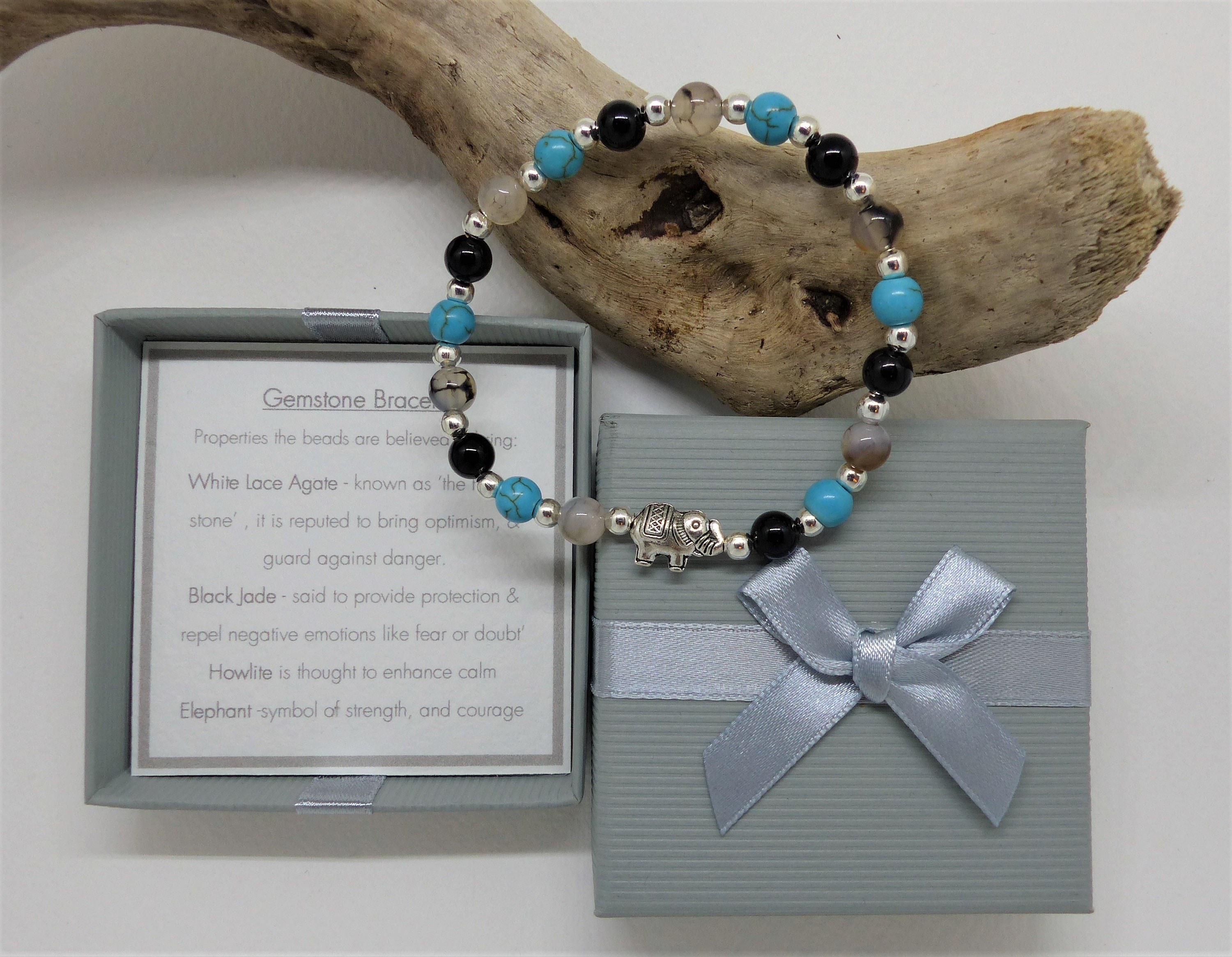 Anxiety Relief Bracelet Gift. Depression Mental Health Tough Times Mindfulness. Symbolic Gemstones Positive Energy Healing Support. Etsy Canada