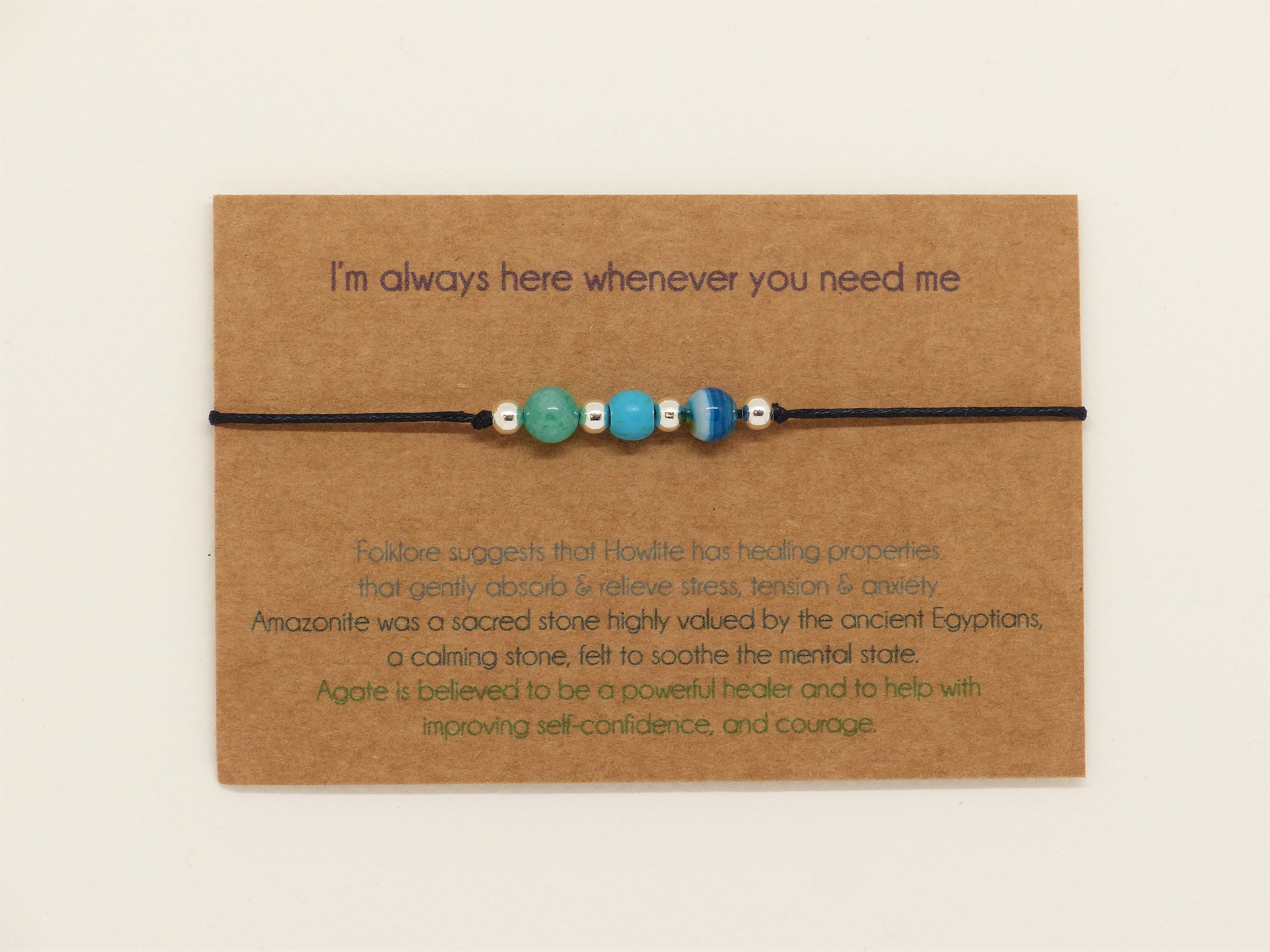 Anxiety Bracelet Gift Mental Health Tough Times Mindfulness Etsy