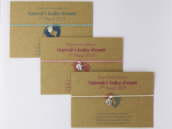 Mum to be friendship wish bracelet Baby shower gift favours Discount multibuy