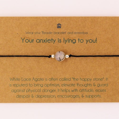 Anxiety Bracelet Gift. Mental Health Tough Times Etsy