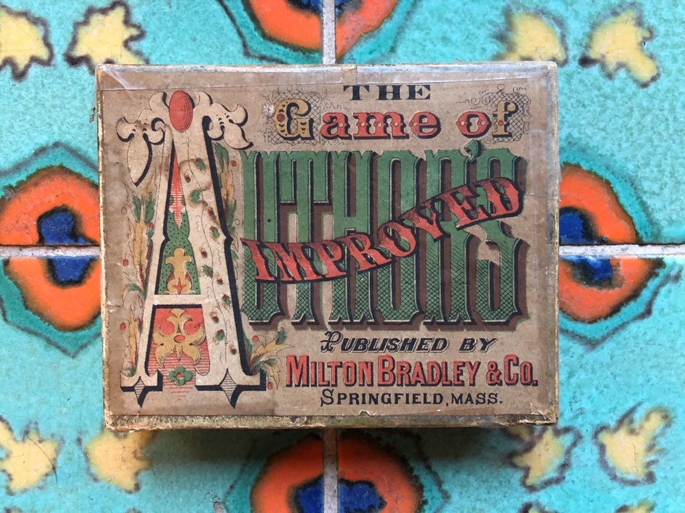 Antique Milton Bradley Juego de Autores completo con ...