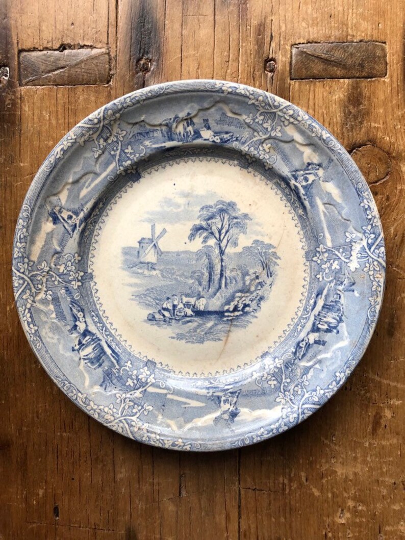 1850/'s antique transferware plate