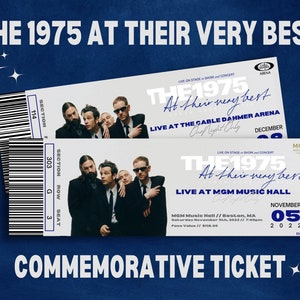 Custom The 1975 At Its Very Best Souvenir Ticket