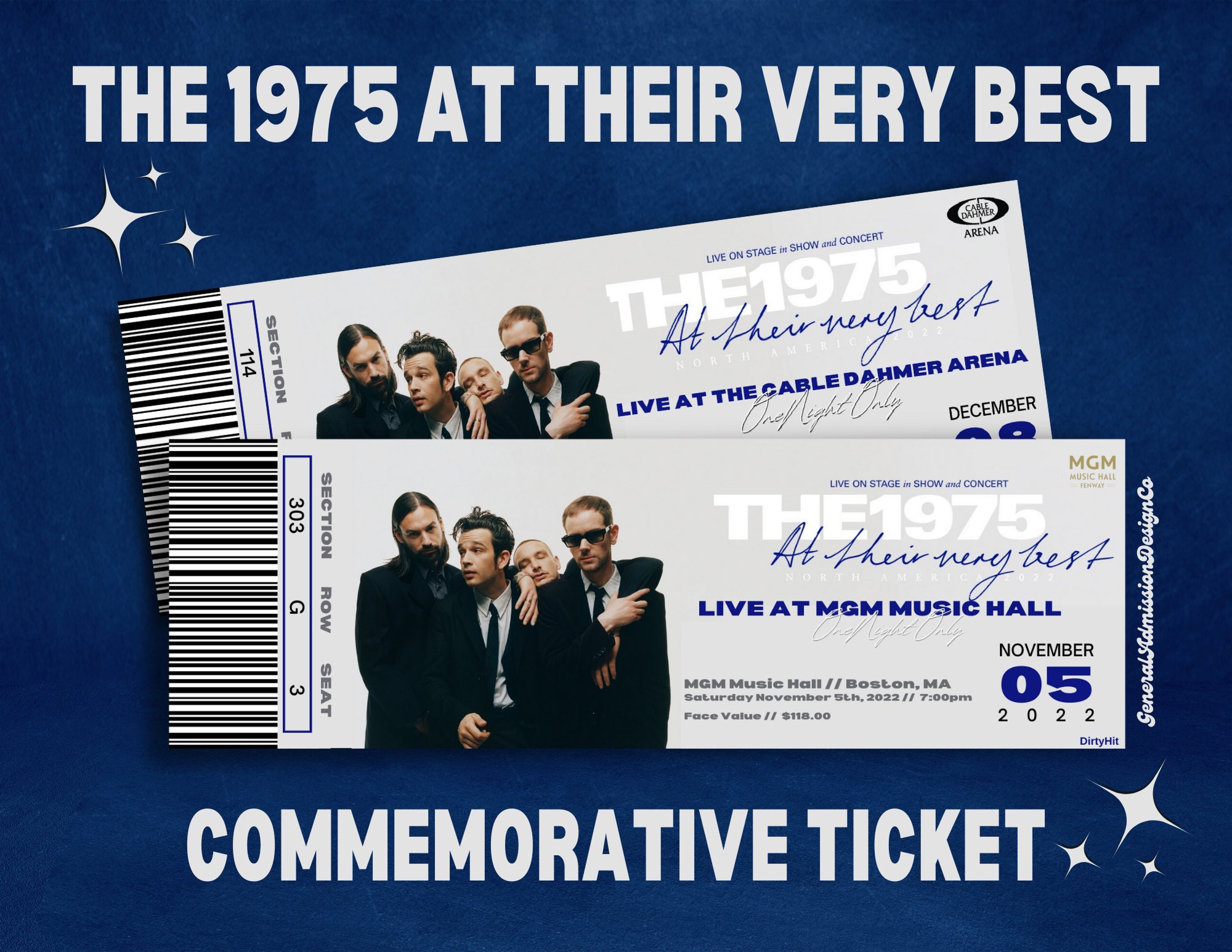 1975 Concert Ticket - Etsy