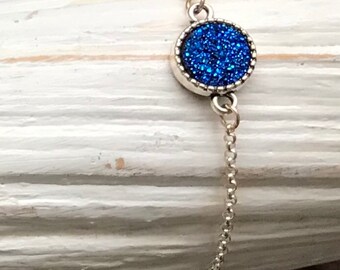 Delicate Druzy Adjustable Bracelets