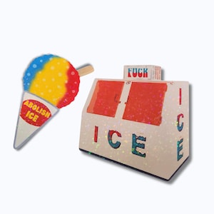 Anti ICE Sticker Abolish ICE Chinga La Migra Due Process Immigrant Rights Political Satire Protest FTD Protest Sticker holographic 2 pack