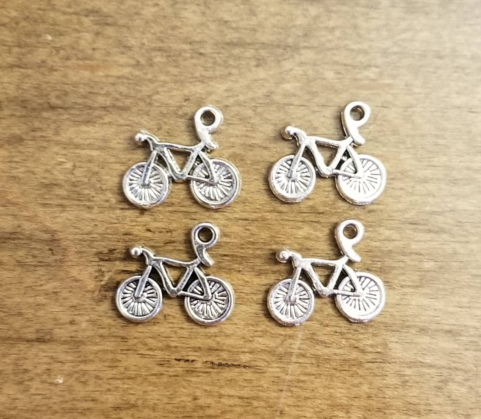 Lot of 4 Bicycle Charms Bike Sports Charms Cycling Charms DIY Etsy