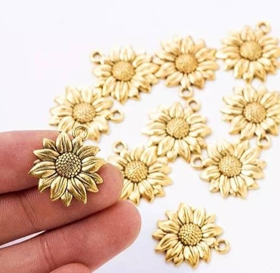 Sunflower charms cheap