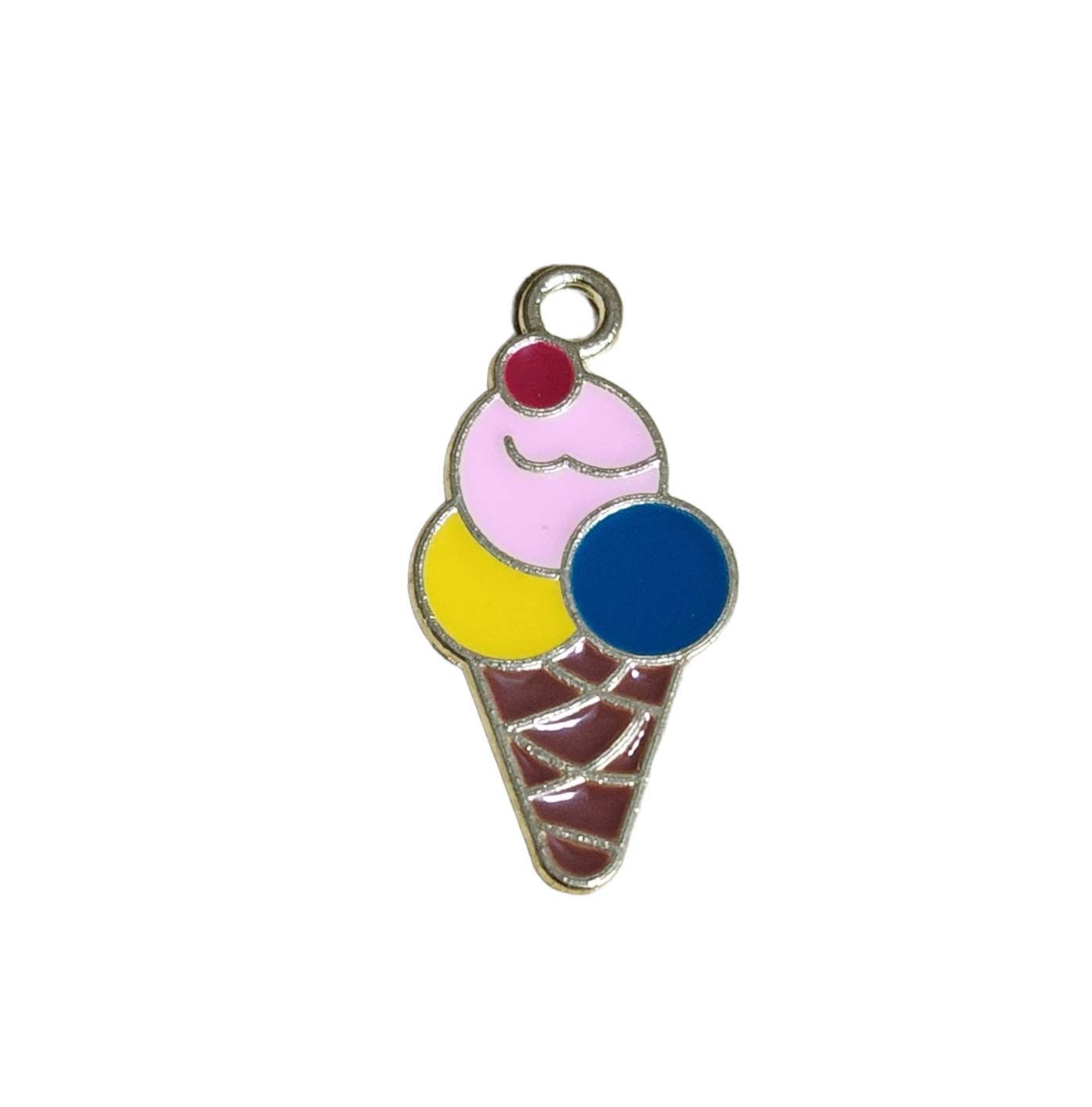 Ice Cream Charm Ice Cream Cone Charms Sundae Charms Ice Cream Popsicle Charms Summer Charms DIY 25mm x 12.6mm