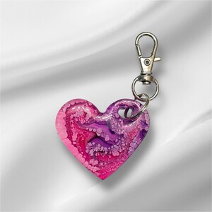 Heart Keychain-Resin Petri